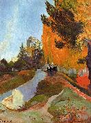 Paul Gauguin The Alyscamps at Arles France oil painting artist